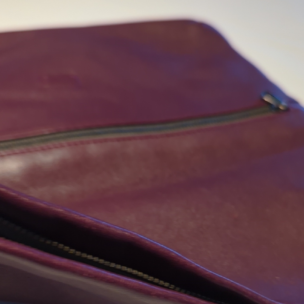 Skagen Burgundy Fold-Over Crossbody Bag - Picture 11 of 16